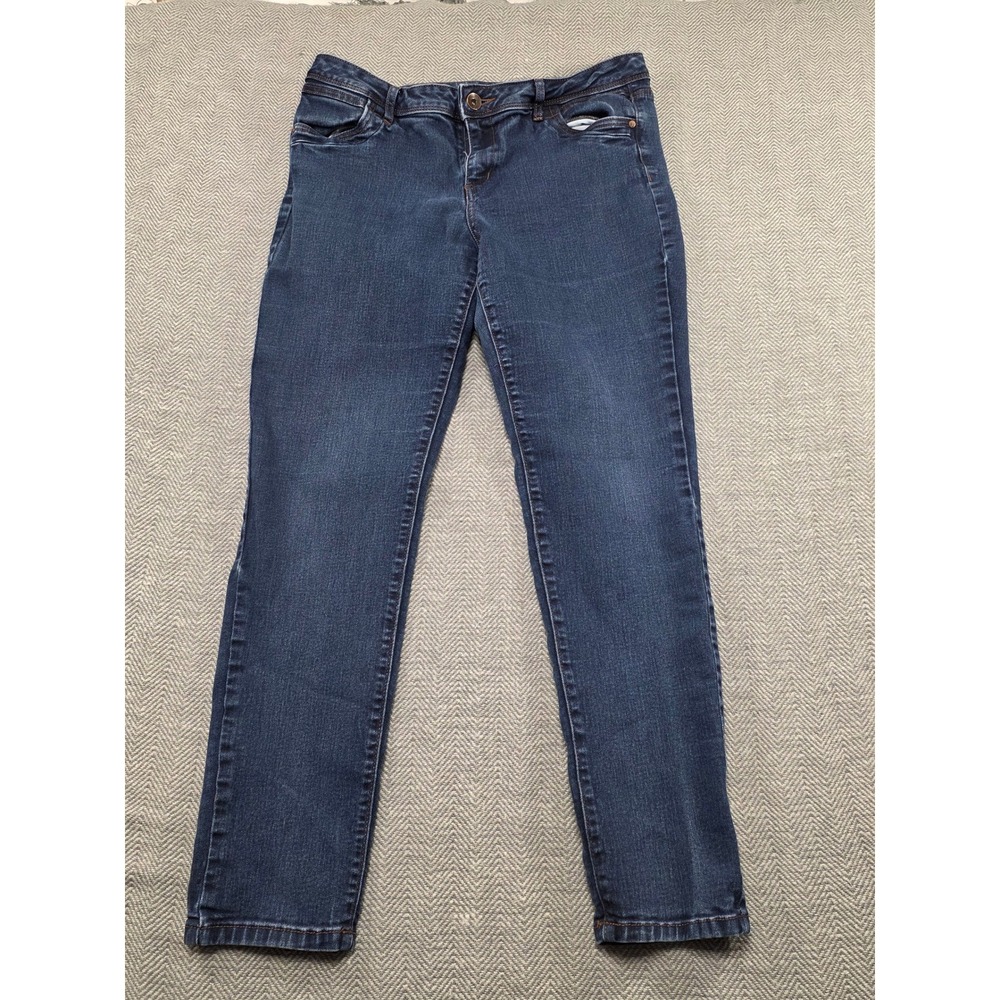 Simply Vera Vera Wang Women Blue Denim Jeans Size 12 Skinny Fit